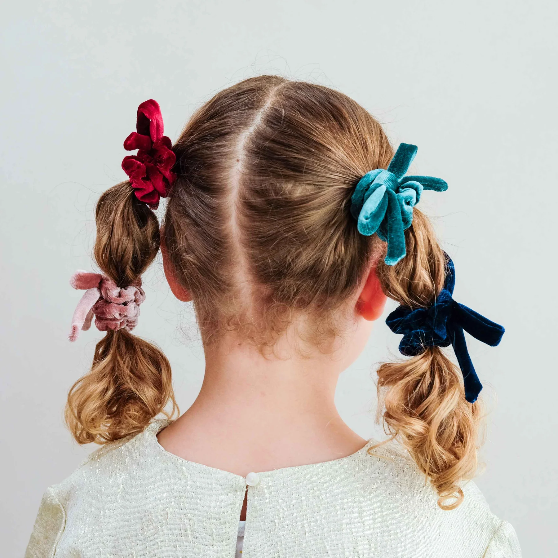 Blackberry Velvet Bow Scrunchies (AW26) - Image 2