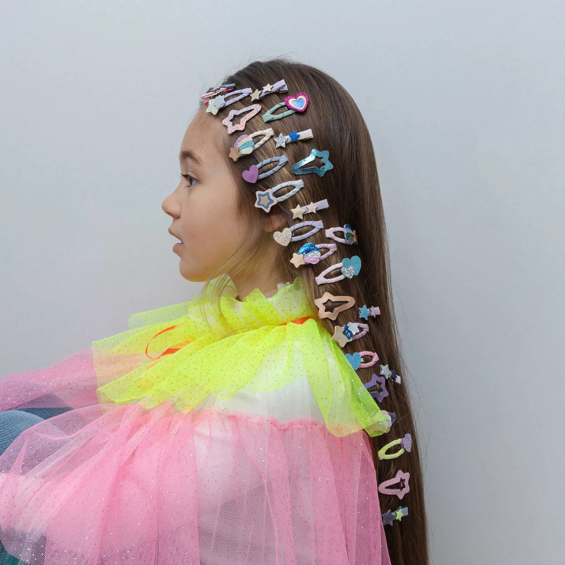 Layered Hearts And Stars Mini Hair Clips (AW26) - Image 5